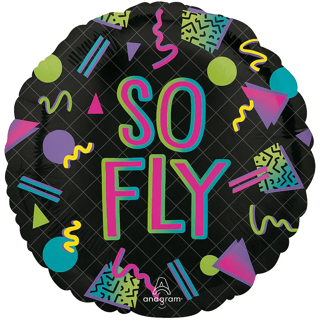 90s Party So Fly Mylar 18" | 1ct