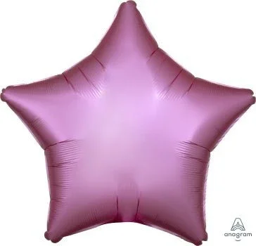 Flamingo Pink Satin Luxe Star Balloon 18" | 1ct - Image 2