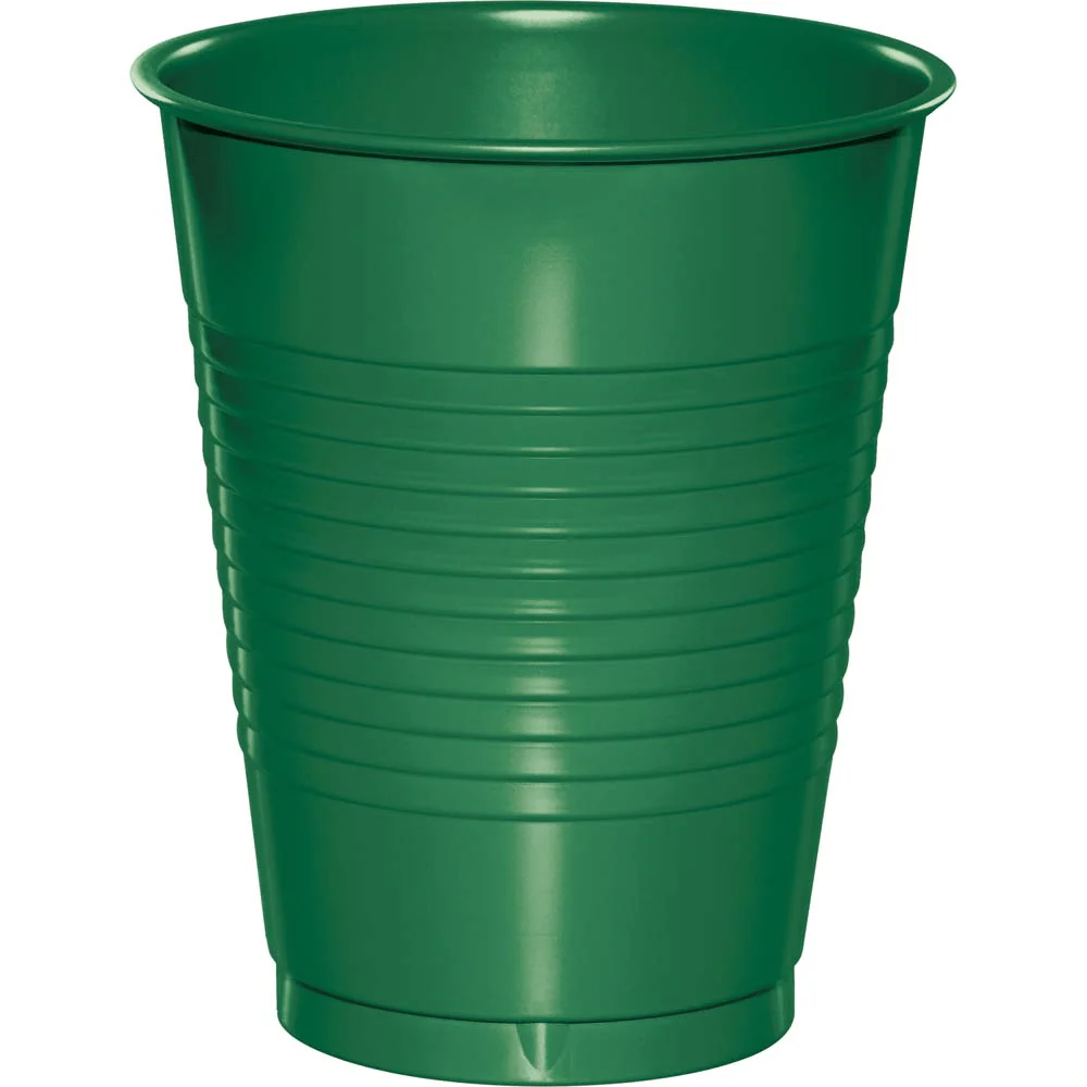 Emerald Green Plastic Cups 16oz | 20ct