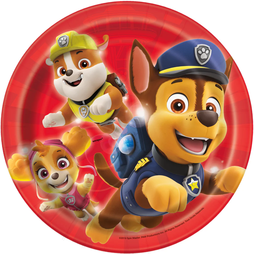 Paw Patrol Paper Plates 7" | 8ct