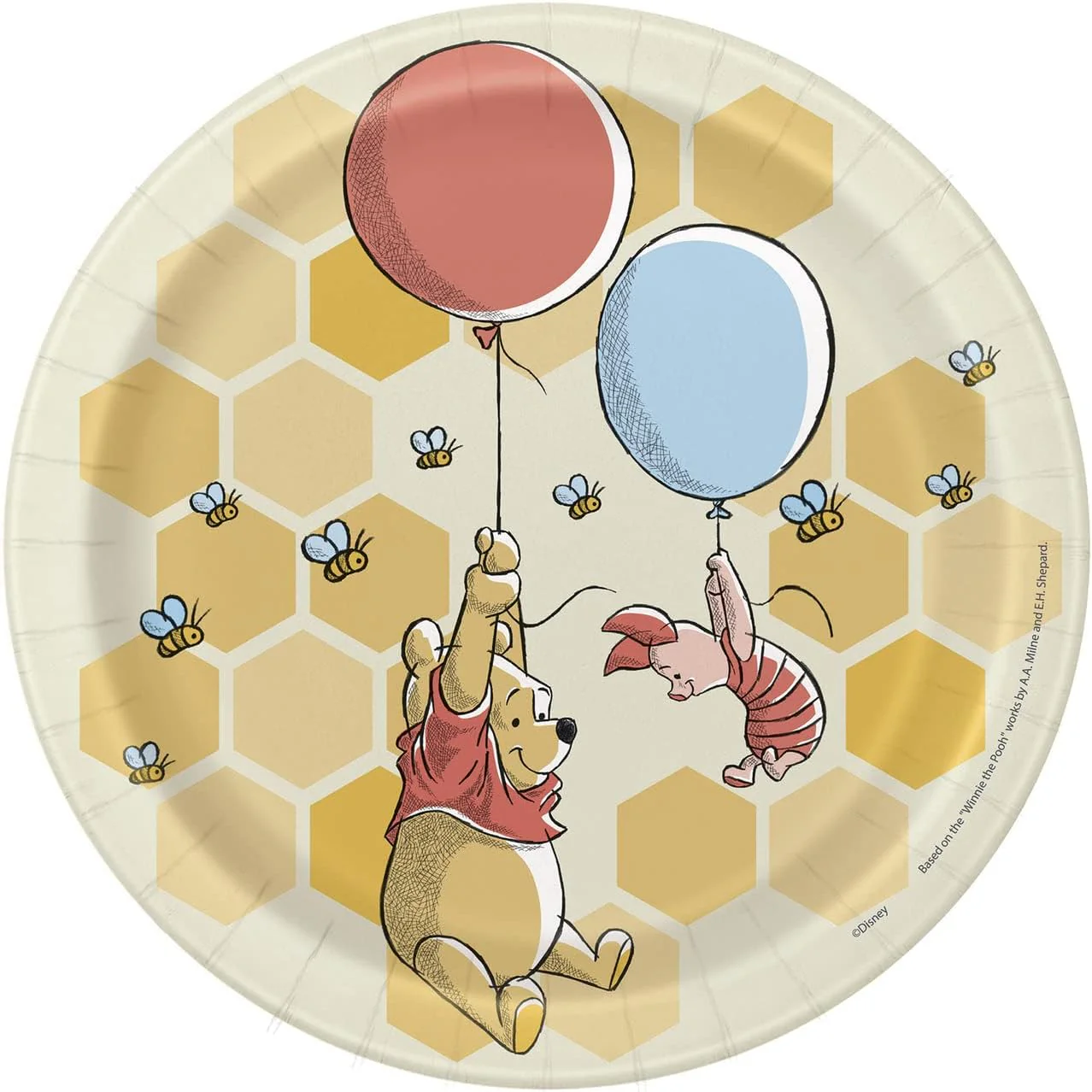 Winnie The Pooh Paper Plates 7" | 8ct