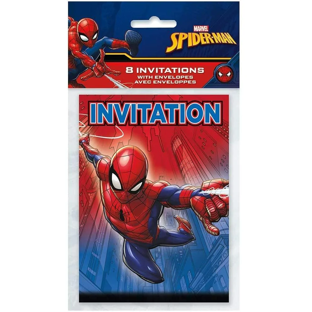 Spider-Man invitations | 8ct