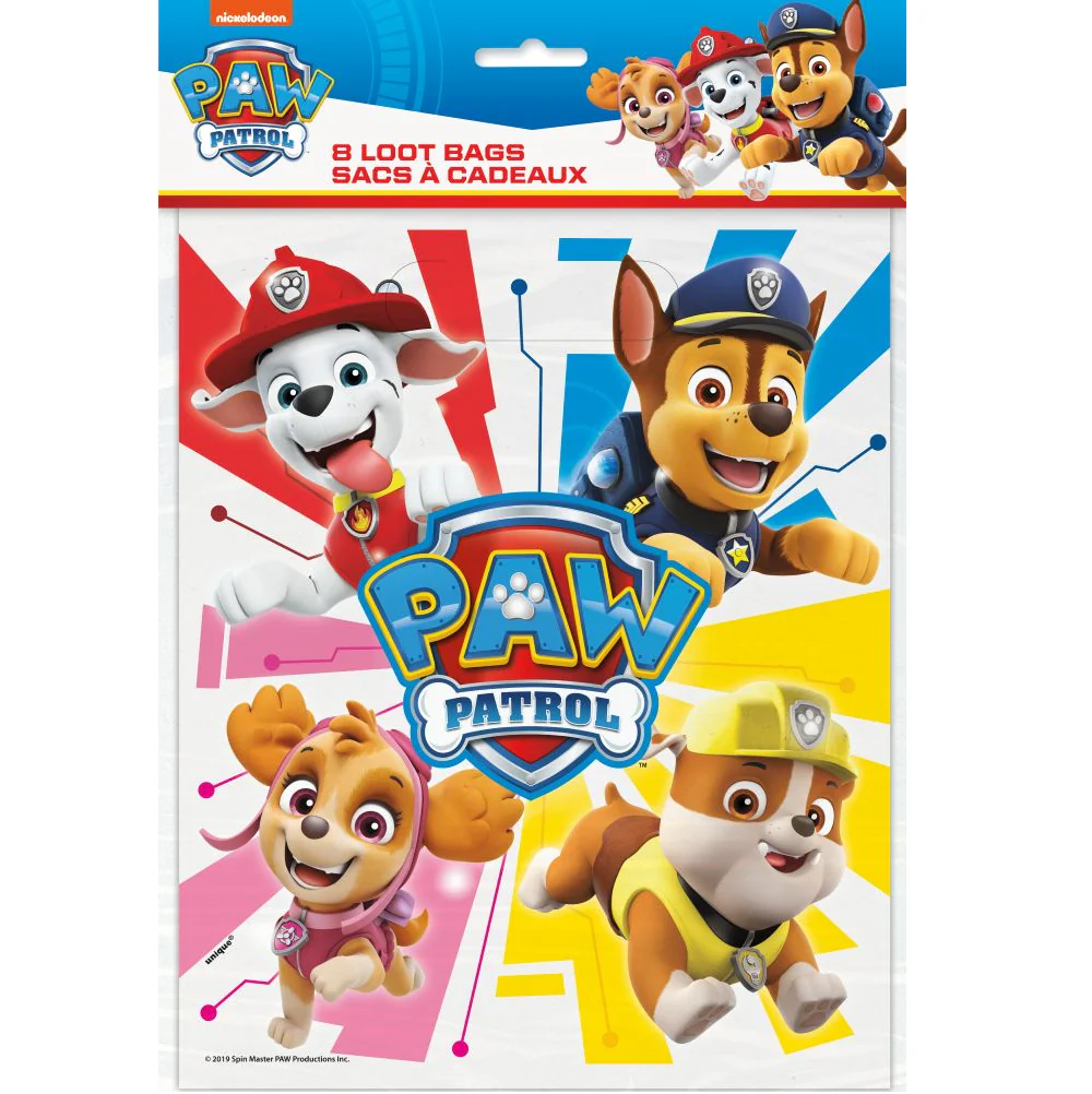 Paw Patrol Loot Bags | 8ct