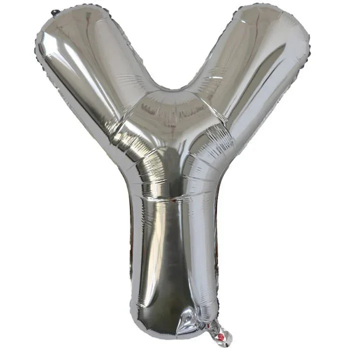 Silver Jumbo Letter Metallic Balloon 34" | 1 ct. - Image 26