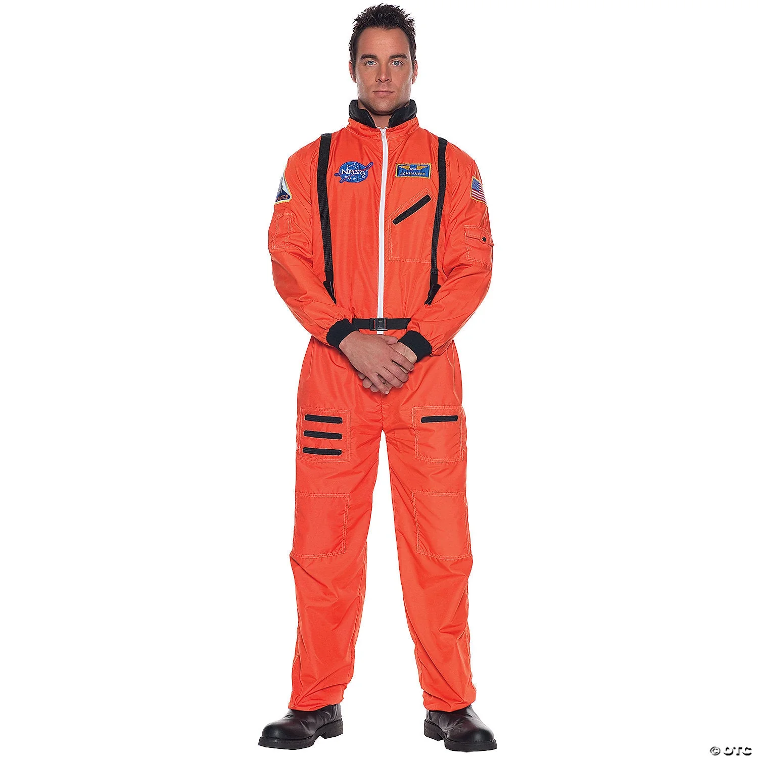 Adults Orange Astronaut Costume – Small | 1ct