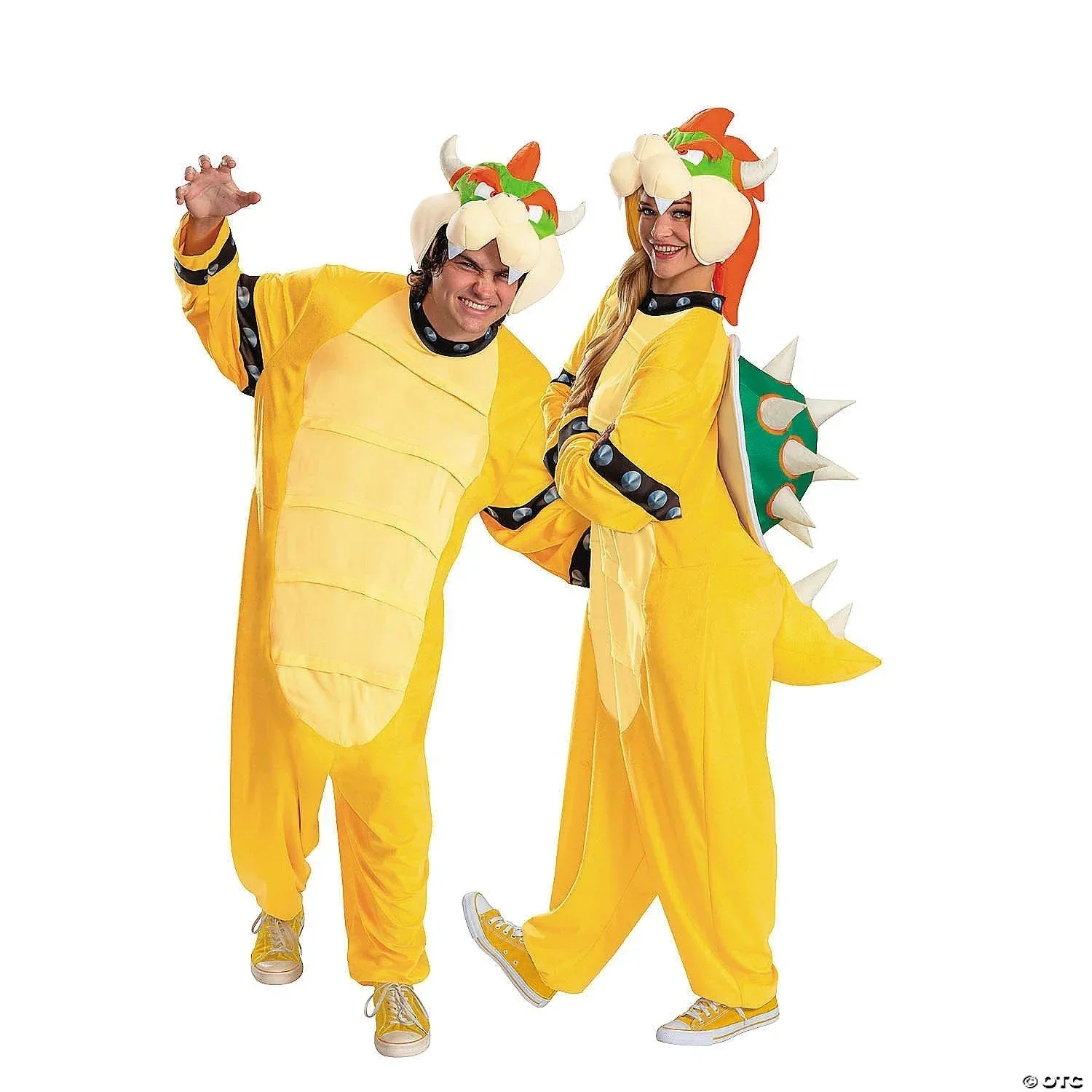 Adults Super Mario Bros™ Bowser Hooded Jumpsuit Costume – XS/Small