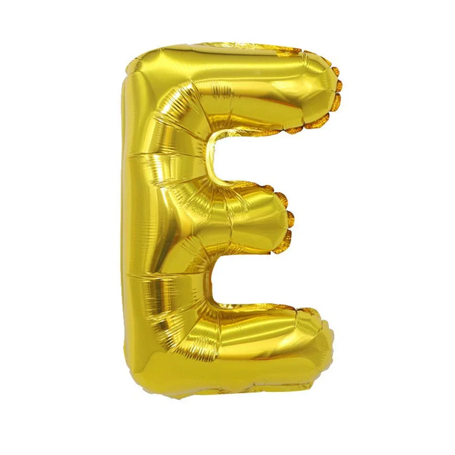 Air Filled Gold Mylar Letter Balloon, 16" | 1 ct - Image 6