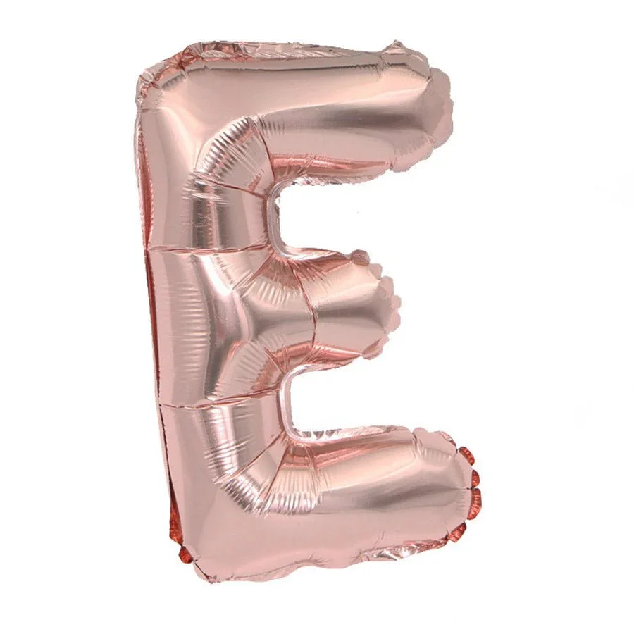 Air Filled Rose Gold Mylar Letter Balloon, 16" | 1 ct - Image 22