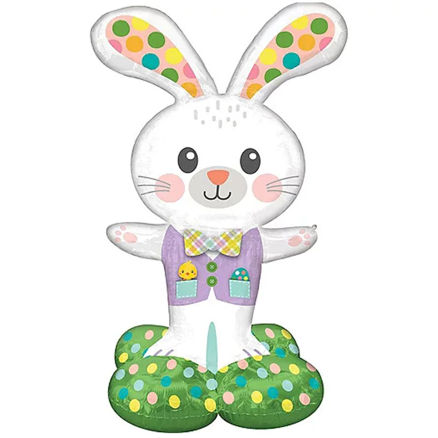 Airloonz Spotted Easter Bunny Balloon, Uninflated, 46" | 1 ct
