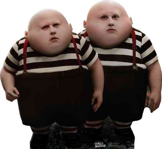 Tweedle Dee/Tweedle Dum - Alice in Wonderland Lifesize Standup *Made to order-please allow 10-14 days for processing*