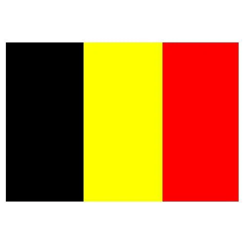 Belgium Flag with Stick | 4" x 6"