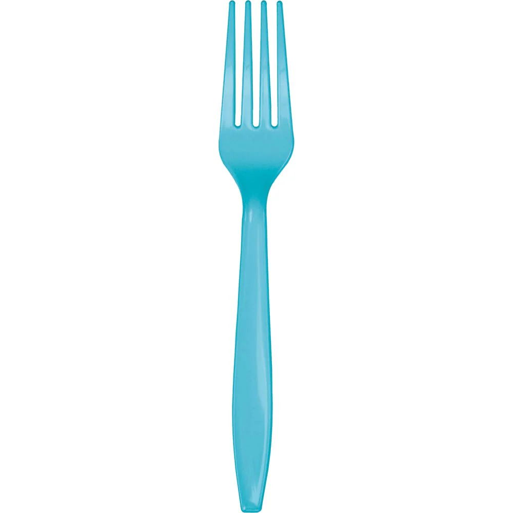 Bermuda Blue Premium Plastic Forks 24 | ct