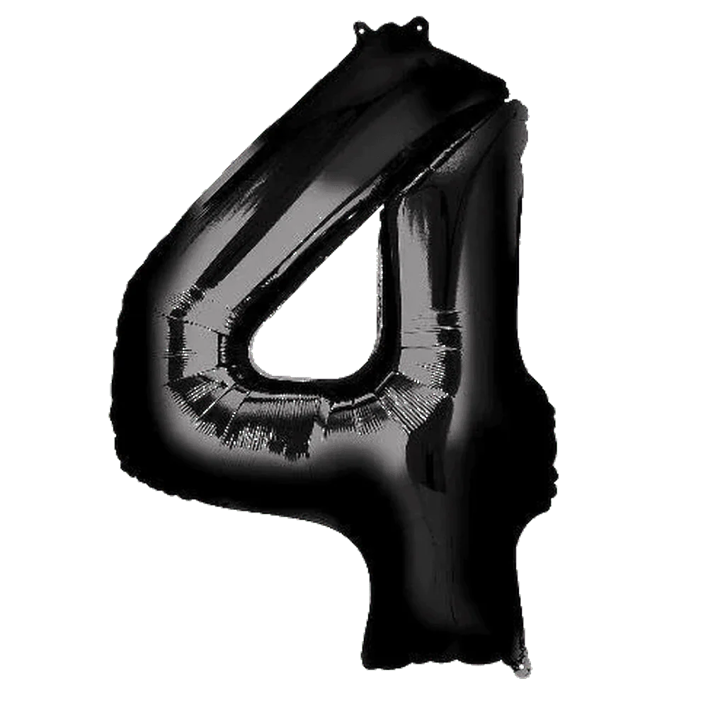 Black Jumbo Number Balloons 34" | 1 ct - Image 15