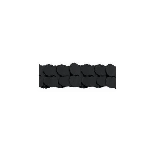 Black Paper Garland, 12' | 1 ct