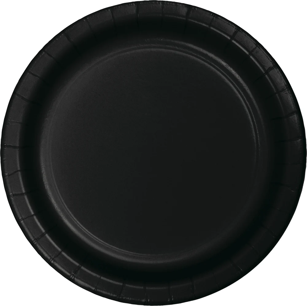 Black Velvet Banquet Plates | 24ct