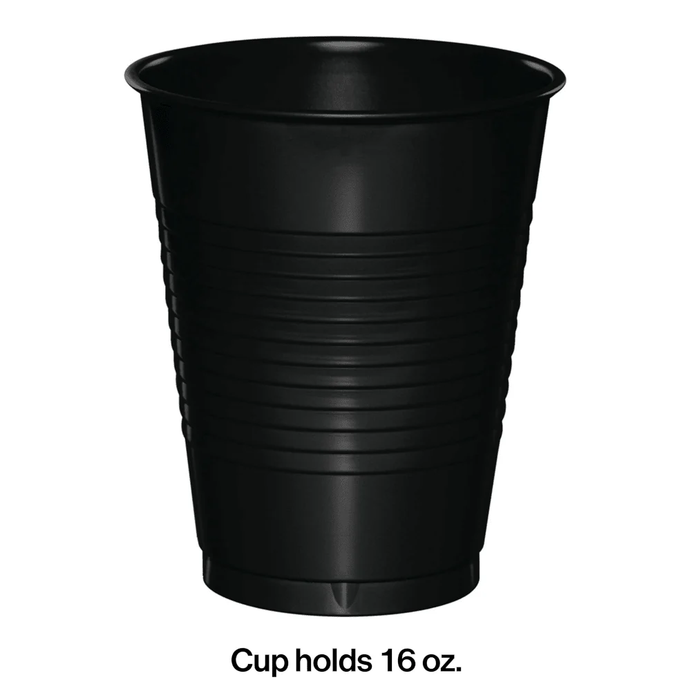 Black Velvet Premium 16oz Plastic Cups | 20ct