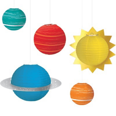 "Blast Off" Space Party Space Lanterns | 5ct