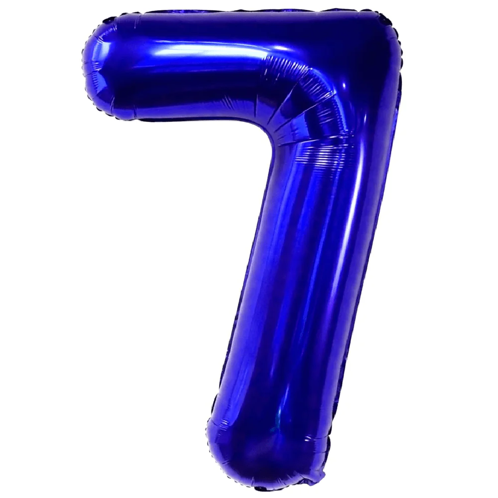 Blue Jumbo Number Balloons 34" | 1 ct - Image 8