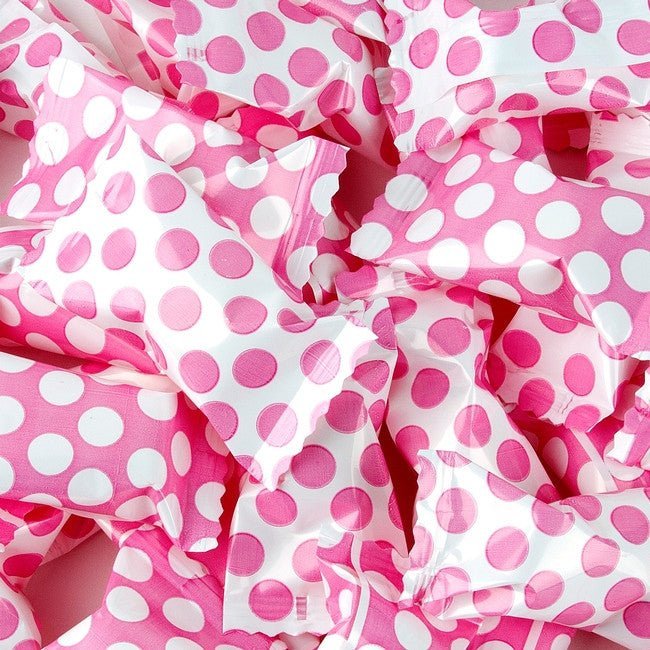 Bright Pink Big Dots Buttermint Creams | 50ct