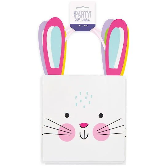Easter Bunny Ear Treat Bags 3pk  | 1ct