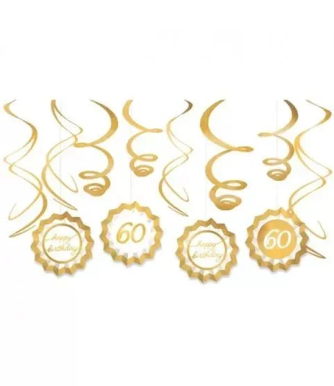 Milestone 60th Birthday Golden Age Decorating Kit | 1ct