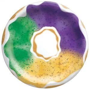 Mardi Gras KING CAKE Plate 7" | 20 ct