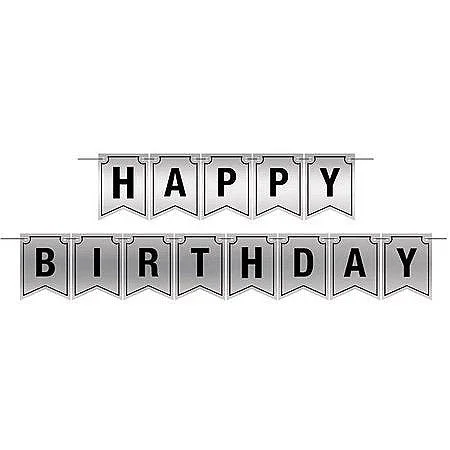 Happy Birthday Foil Streamer 12Ft | 1ct