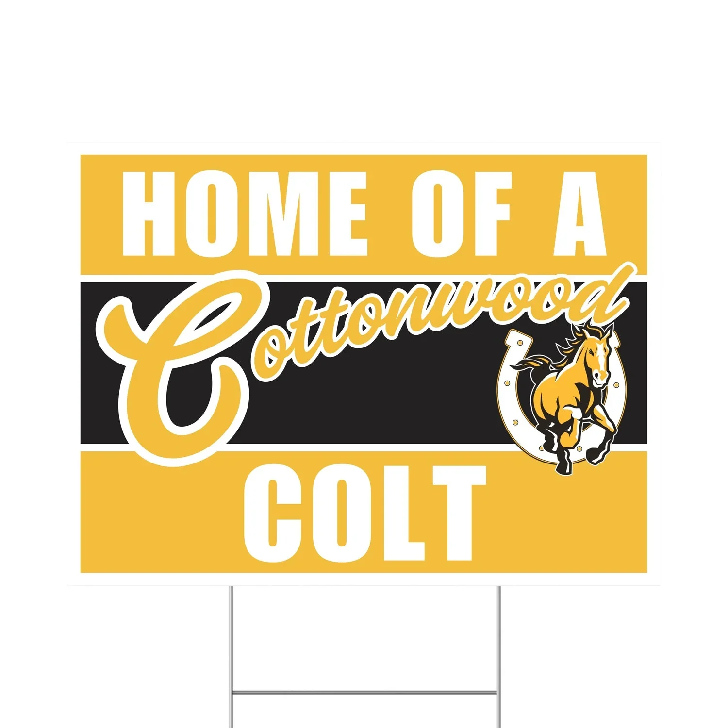 Cottonwood High School Spirit Yard Sign 24" x 18" | 1 ct