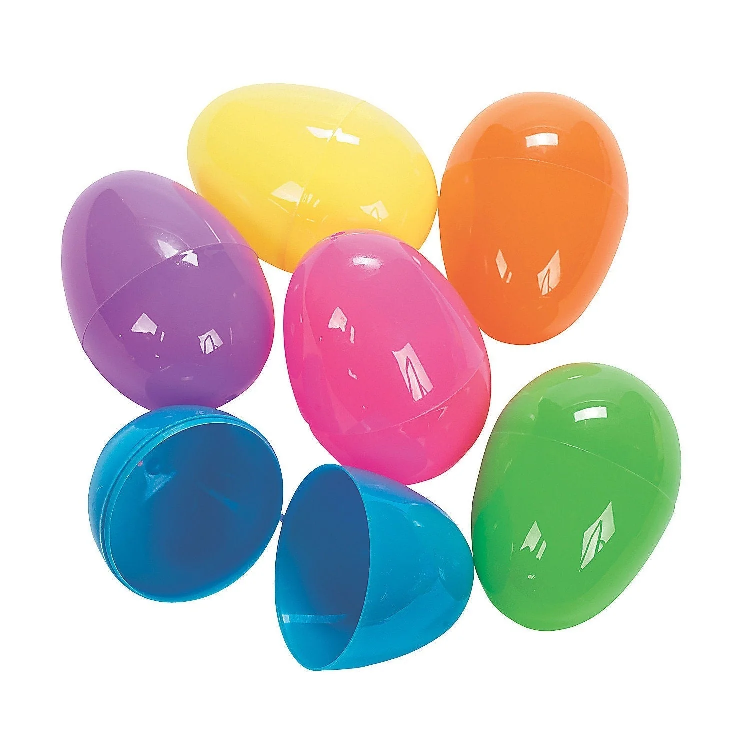 Easter Eggs Bright Plastic 3" | 12 ct