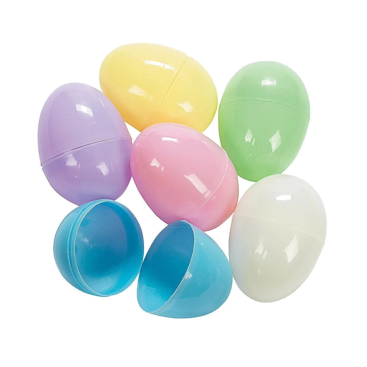 Easter Eggs Pastel Plastic 3" | 12 ct