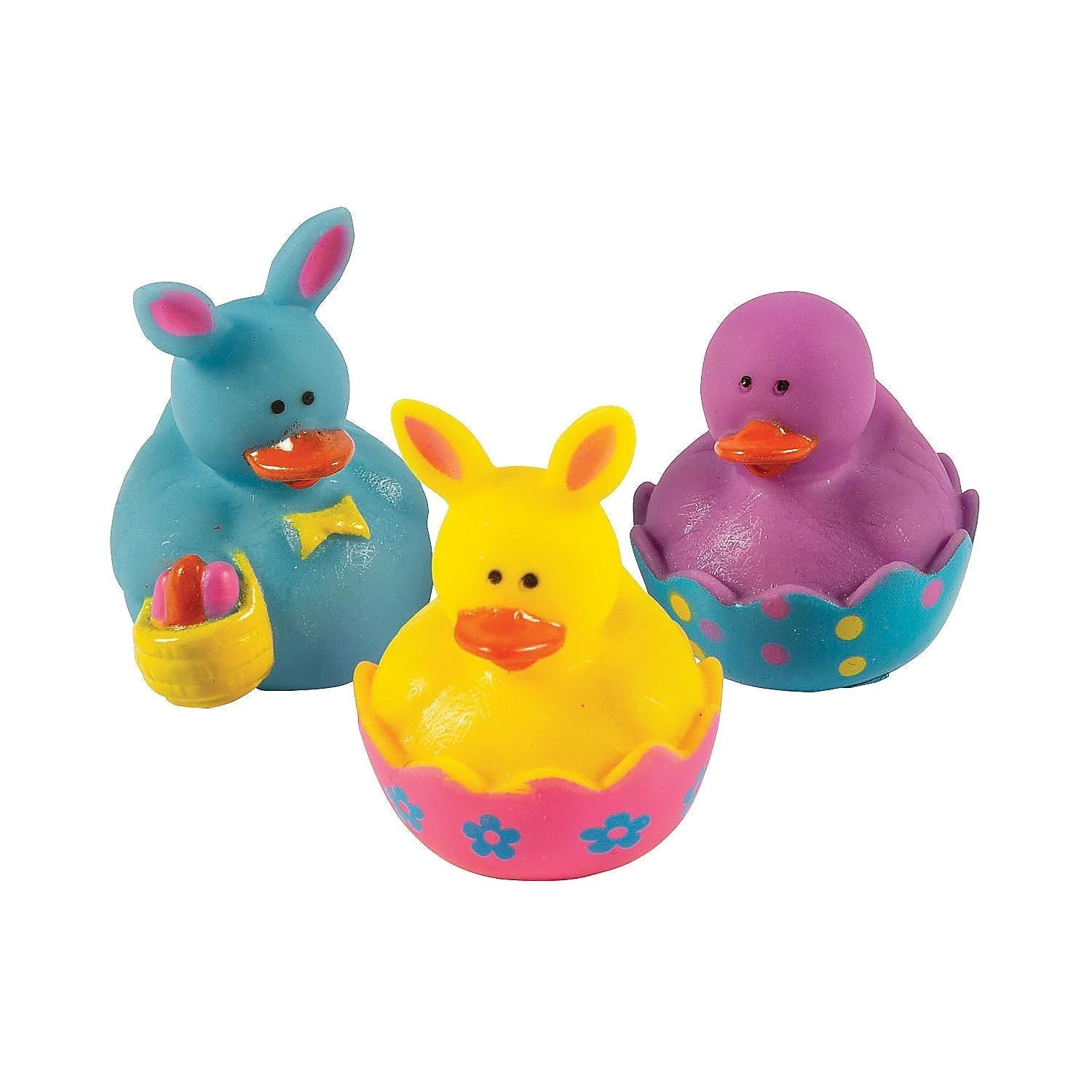 Easter Mini Rubber Ducks 1.5" | 12 ct