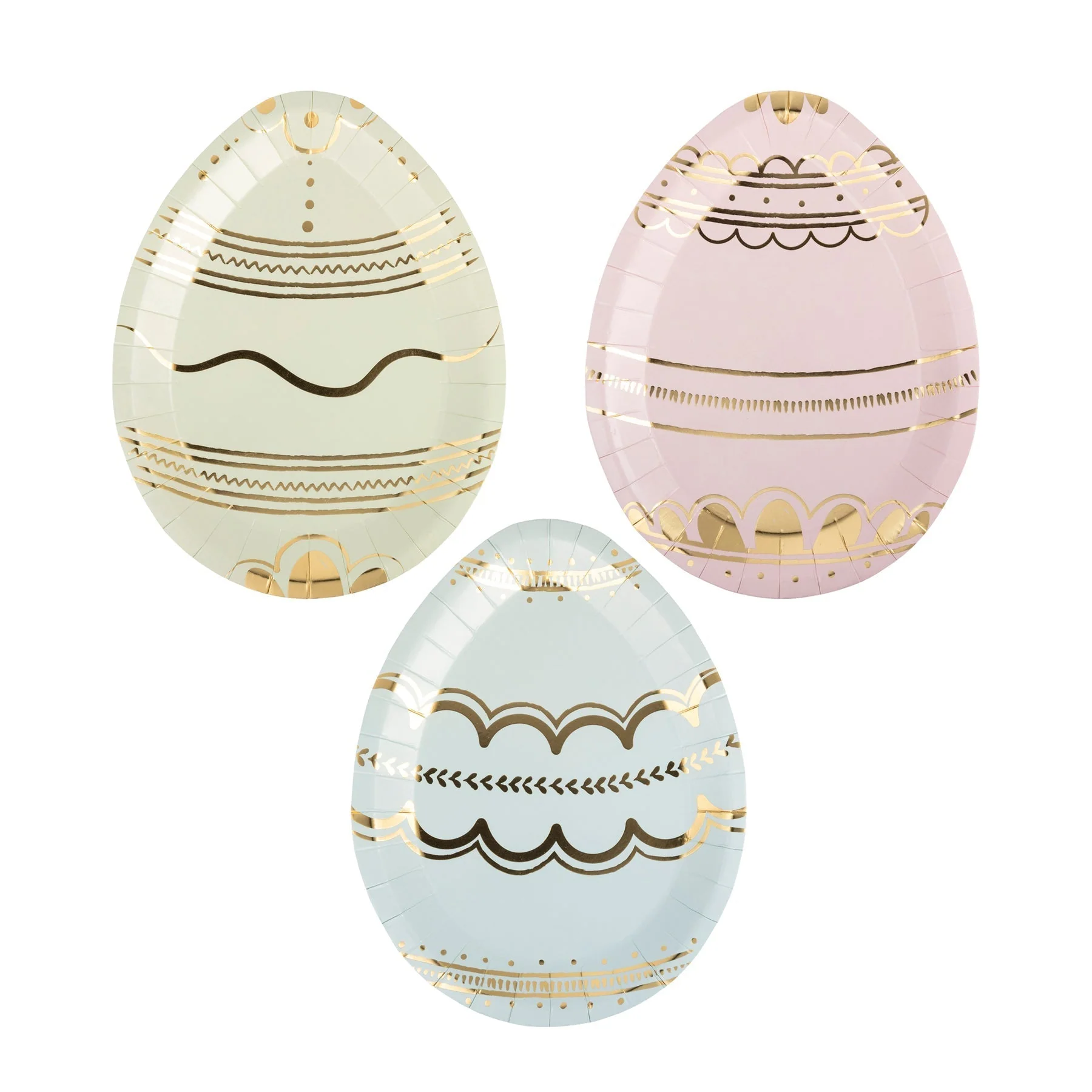 Easter Spring Soiree Egg Plate Set 9" | 8 ct