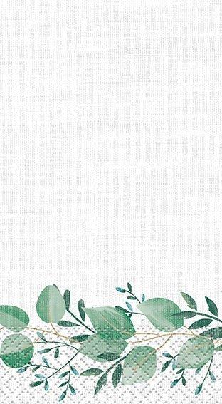 Fresh Greens Botanical Guest Napkins | 16ct