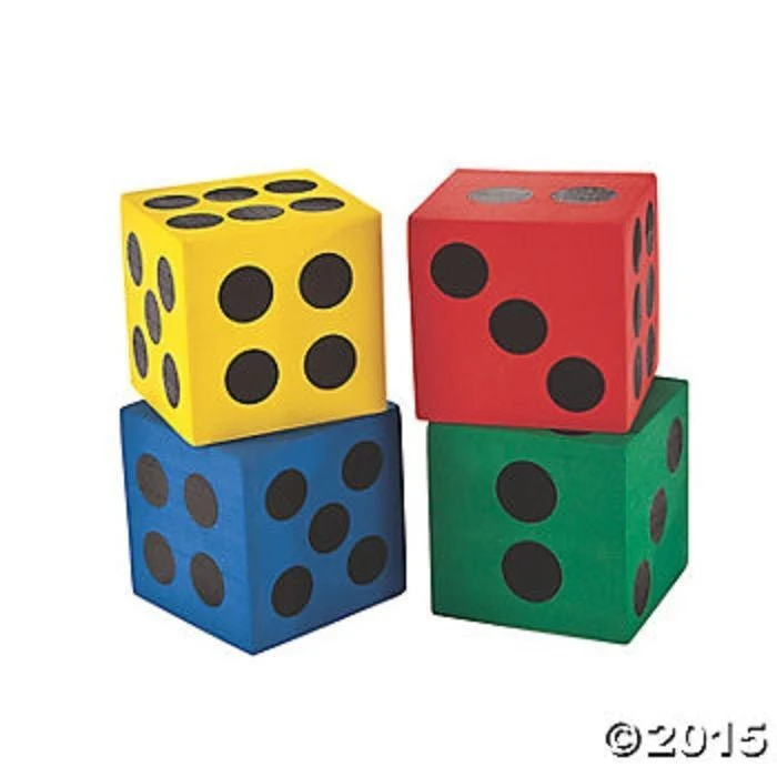 Giant Foam Dice | 12ct