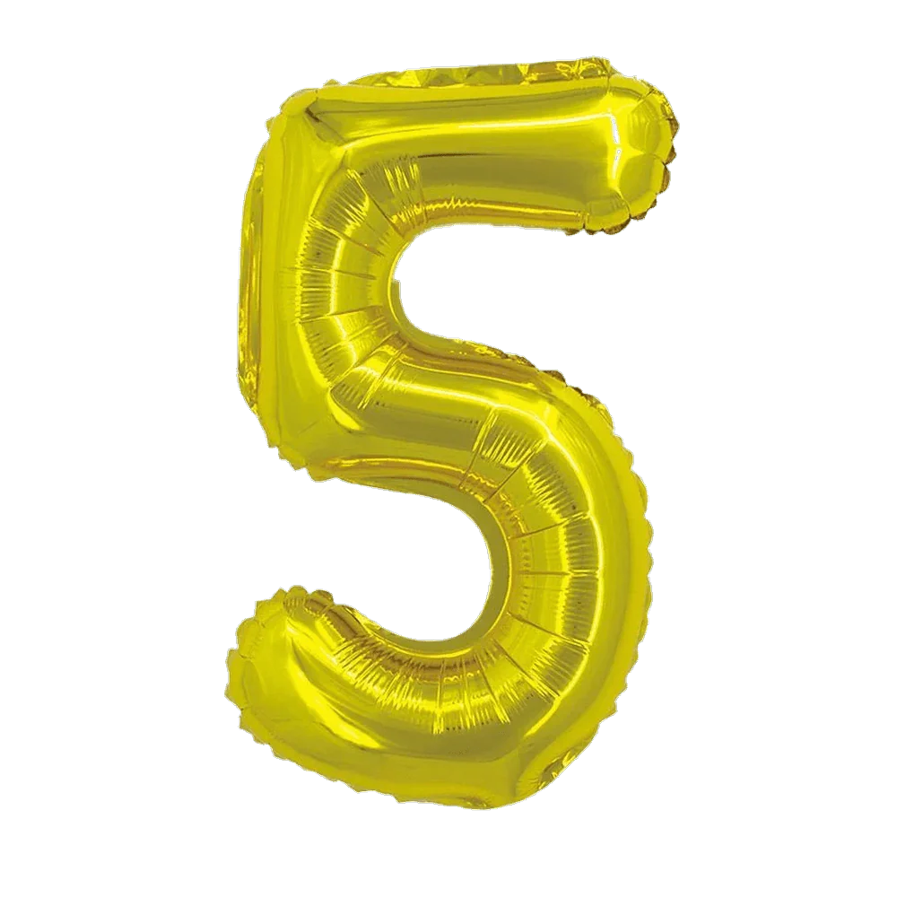 Gold Jumbo Number Balloons 34" - Image 17
