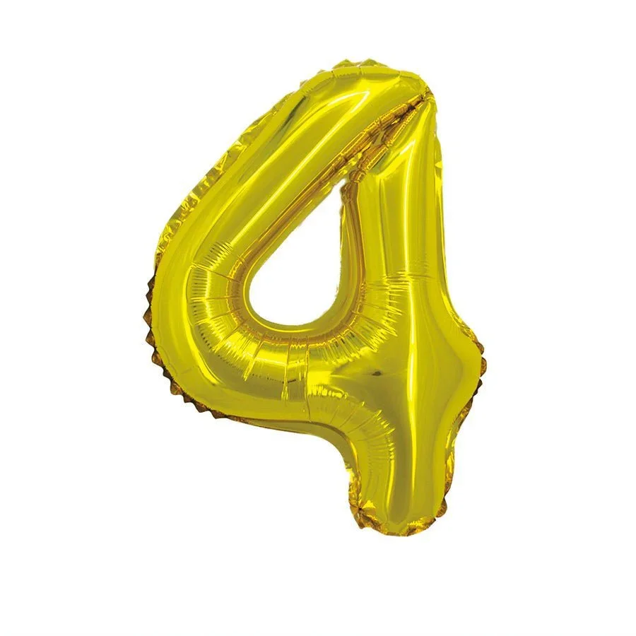 Gold Jumbo Number Balloons 34" - Image 5