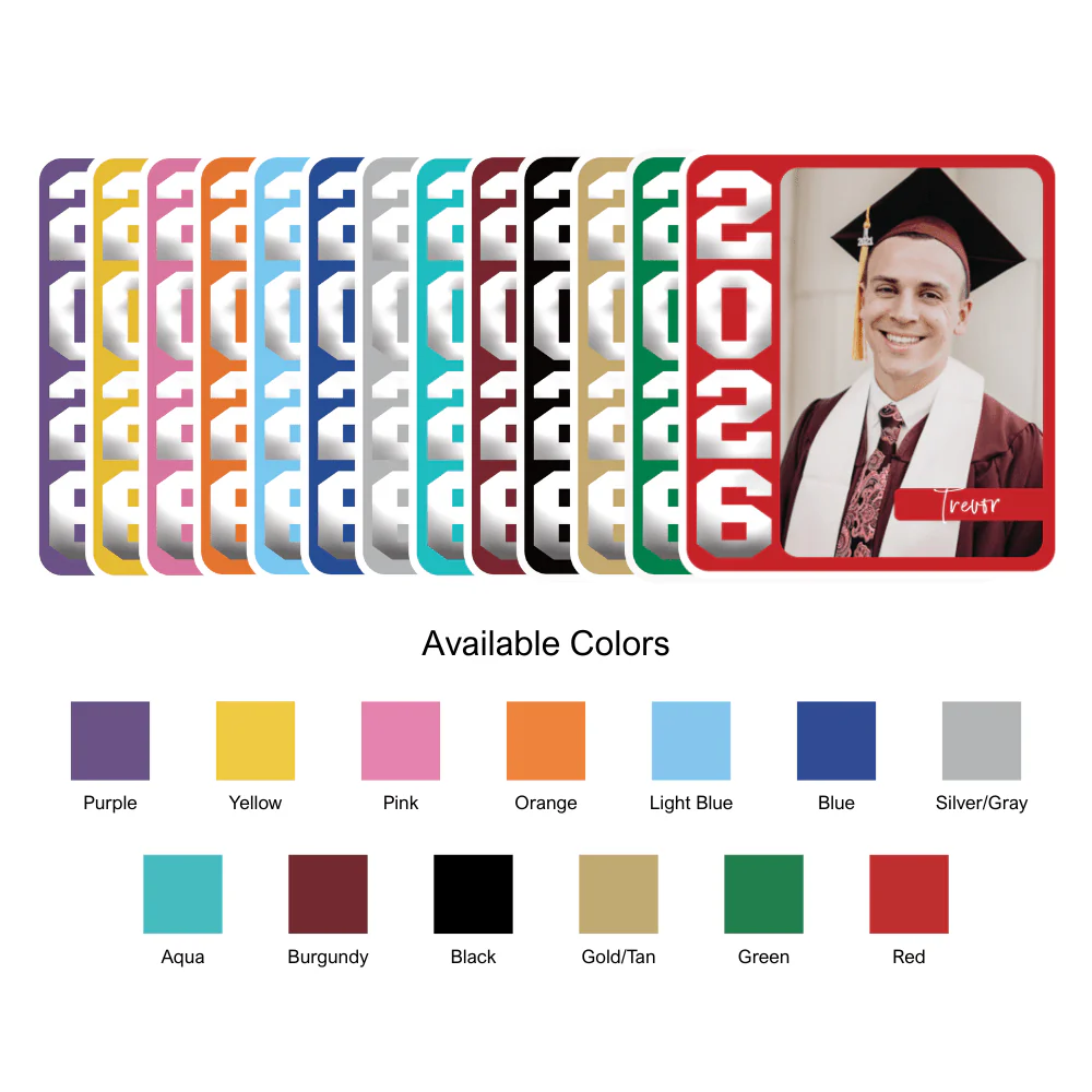 Grad in Color Custom Hand Fans | 6ct - Image 2