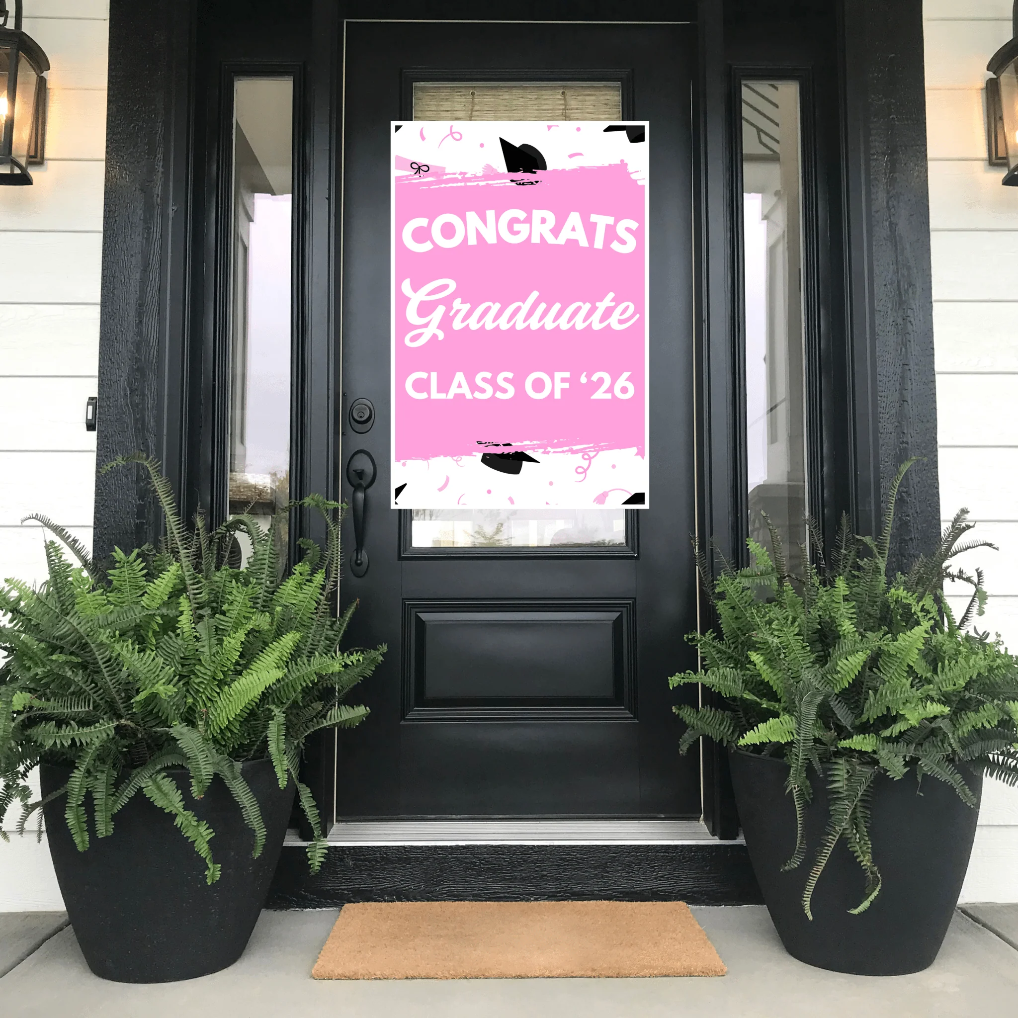 Grad In Color Congrats Graduate Door Banner 24"x36" | 1ct - Image 11