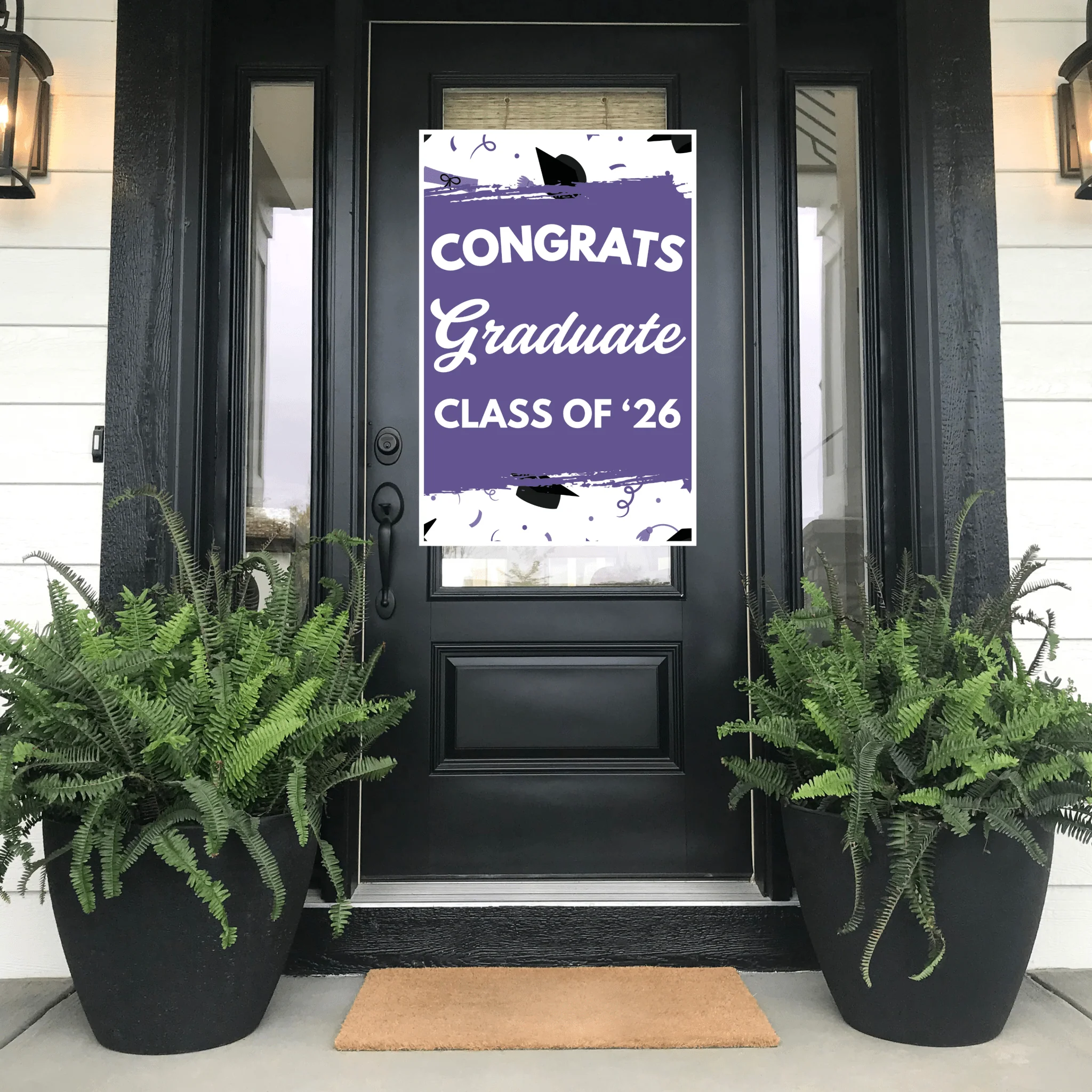 Grad In Color Congrats Graduate Door Banner 24"x36" | 1ct - Image 8