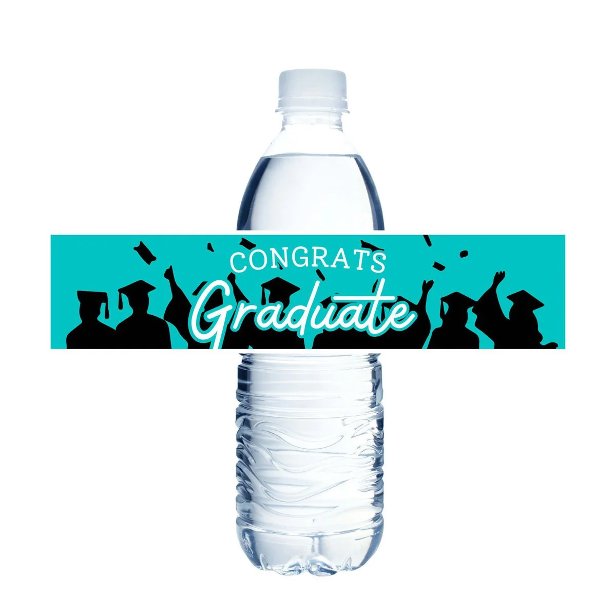 Grad in Color Congrats Water Bottle Labels | 12ct