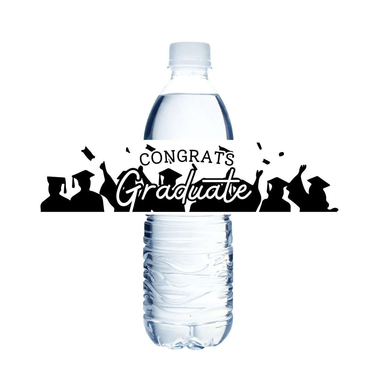Grad in Color Congrats Water Bottle Labels | 12ct - Image 3