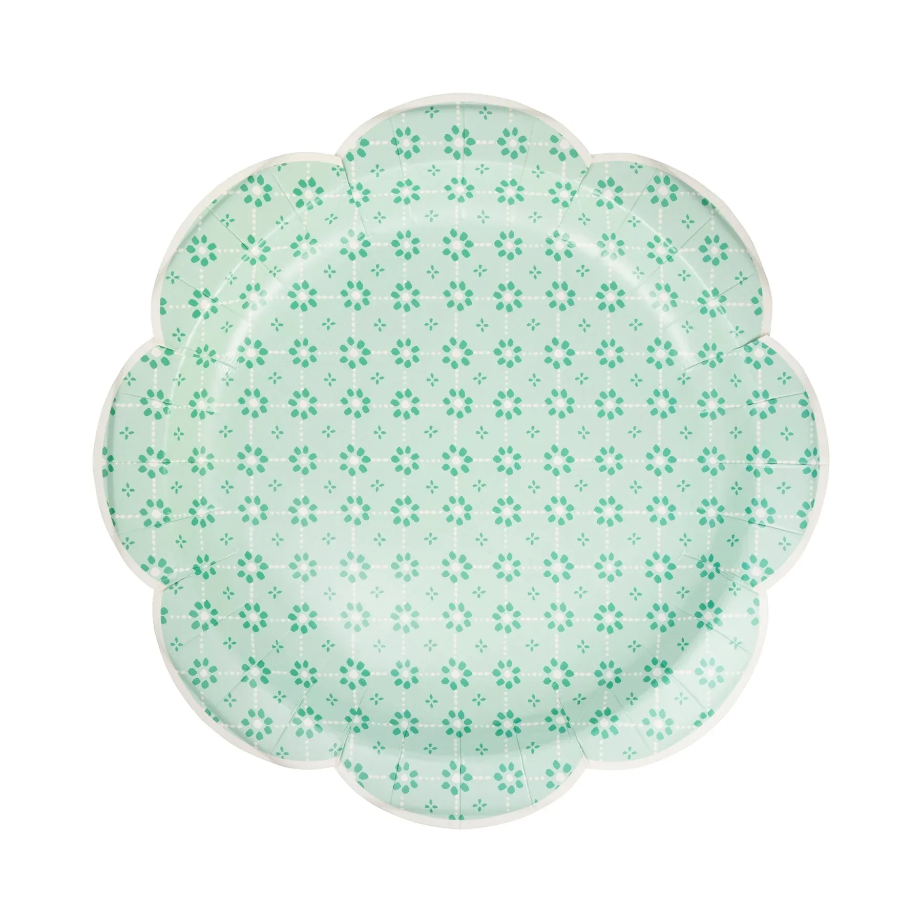Green Wicker Plate 11" | 8 ct
