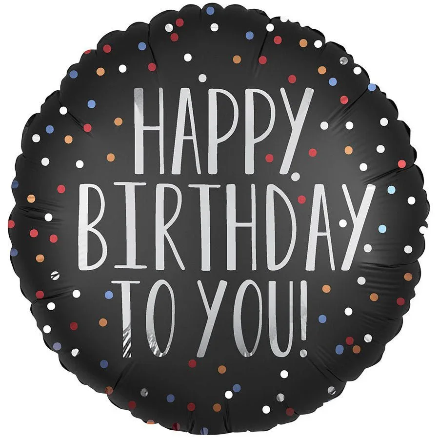 Happy Birthday To You Confetti Mylar Balloon 18" | 1ct.