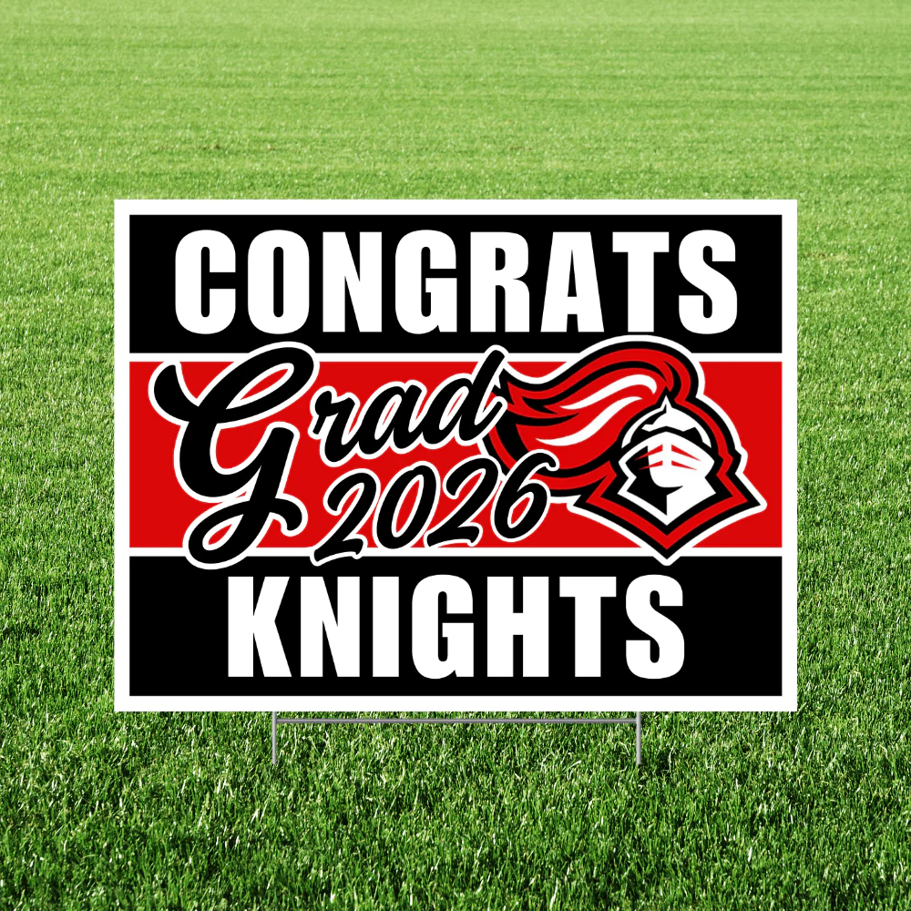 Hillcrest ID High School Grad Yard Sign 24" x 18" | 1 ct