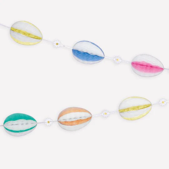 Easter Egg Honeycomb Garland | 1 ct