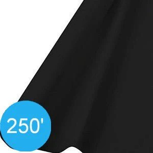 Jet Black 250' Plastic Table Roll | 1ct