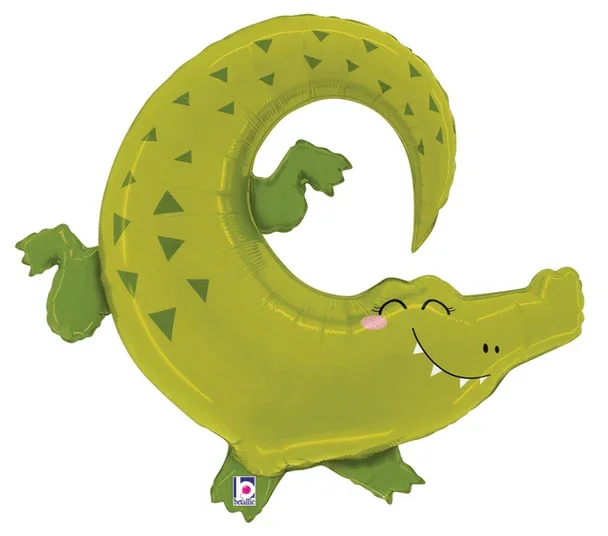Jungle Alligator SuperShape Mylar Balloon 34" | 1ct