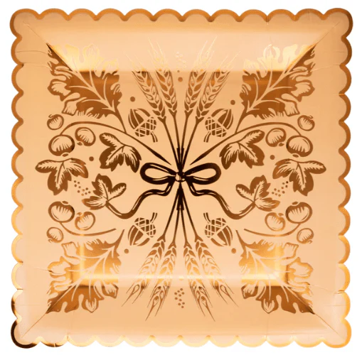 Leaf Shaped 9" Paper Plate Set | 1ct