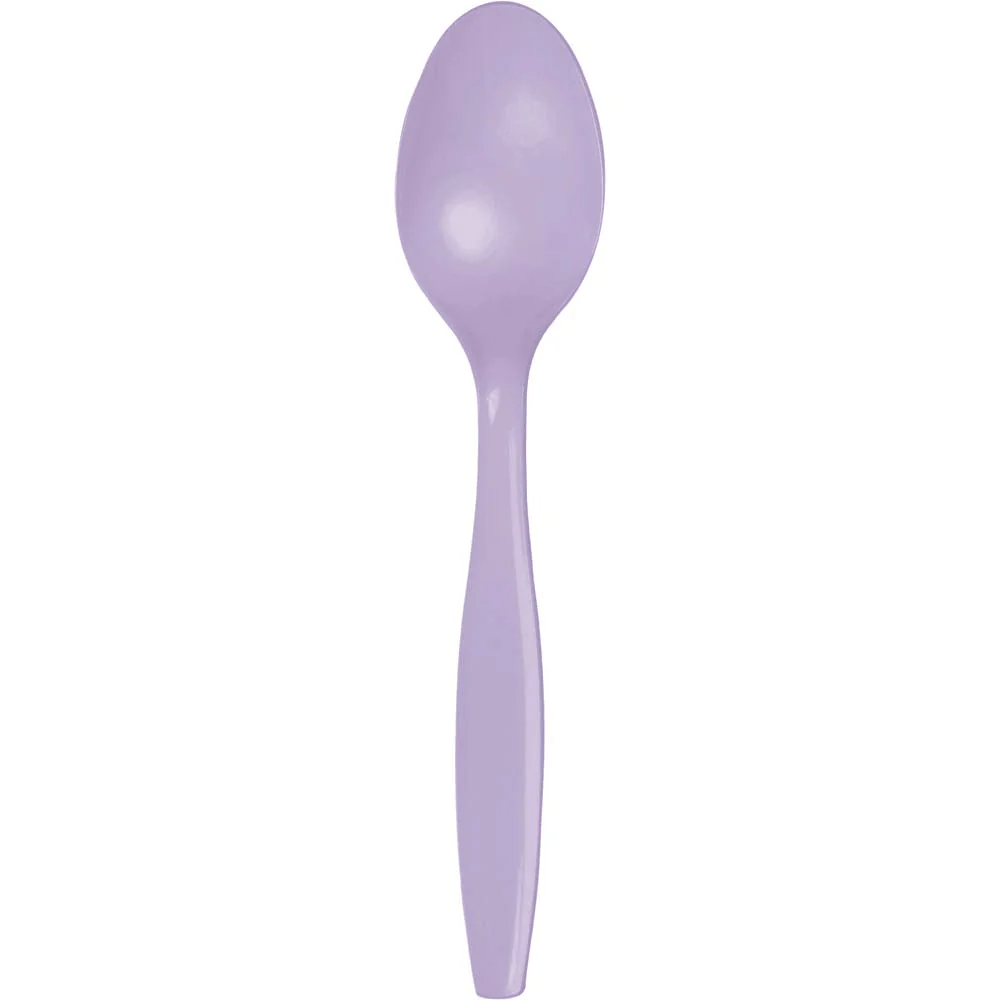 Luscious Lavender Premium Plastic Spoons 24 | ct