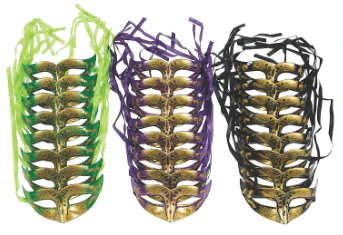 Mardi Gras Gold Masks